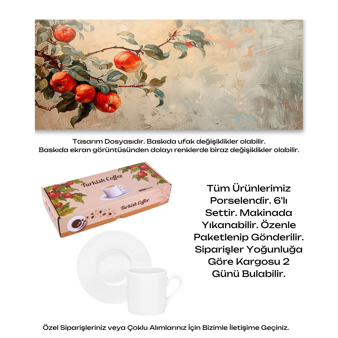 KDKF000000016 - Porselen Kahve Takımı