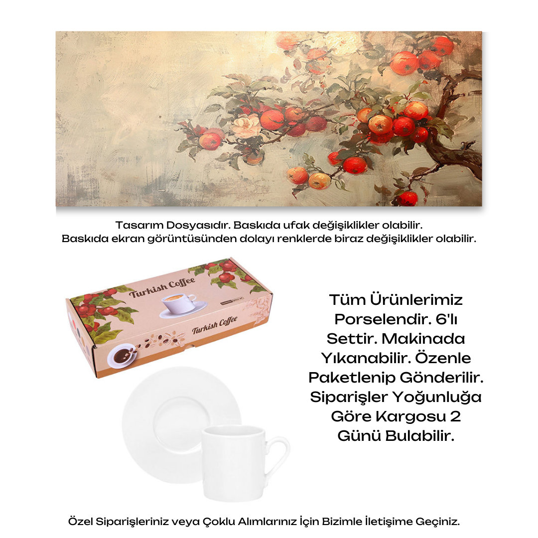KDKF000000021 - Porselen Kahve Takımı