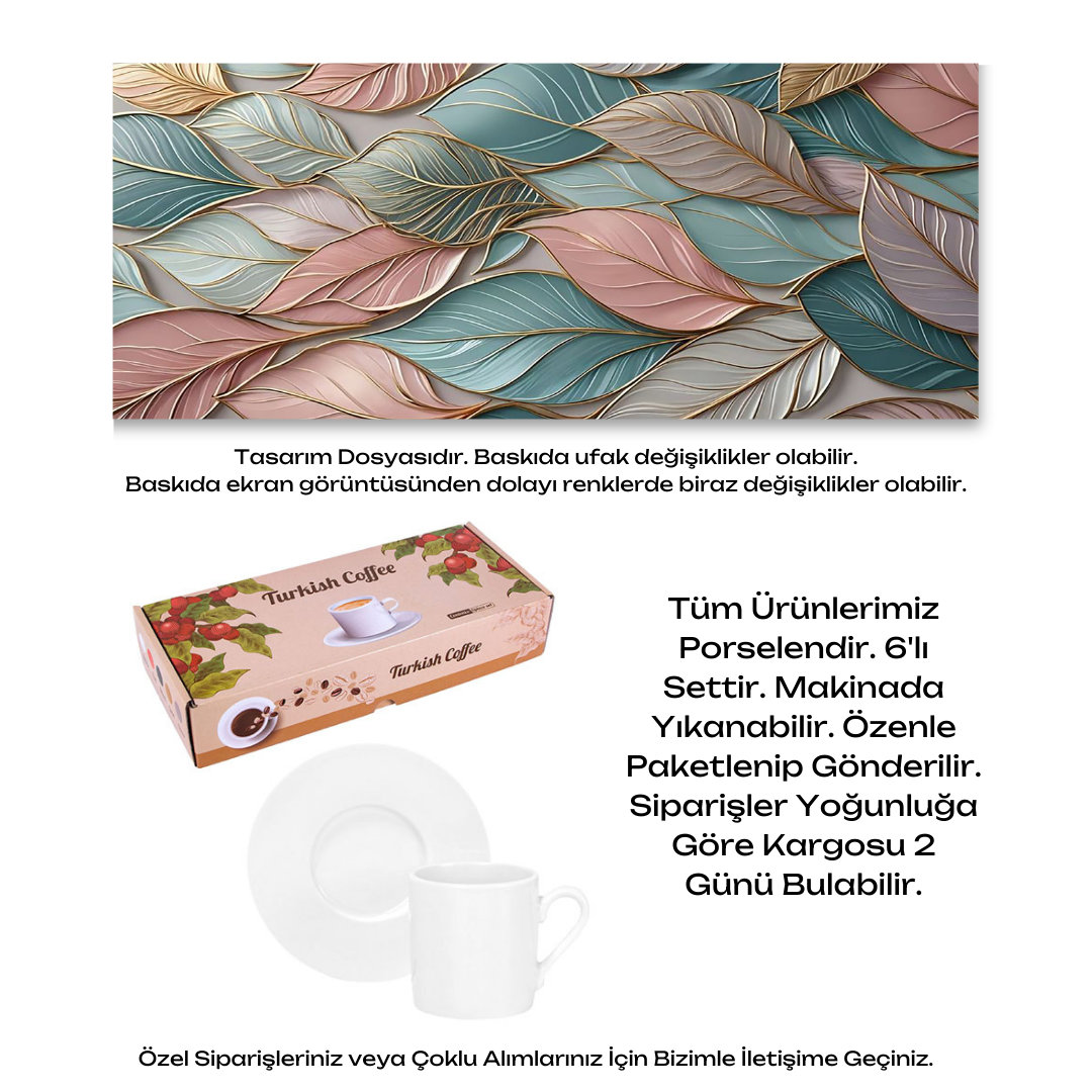KDKF000000022 - Porselen Kahve Takımı