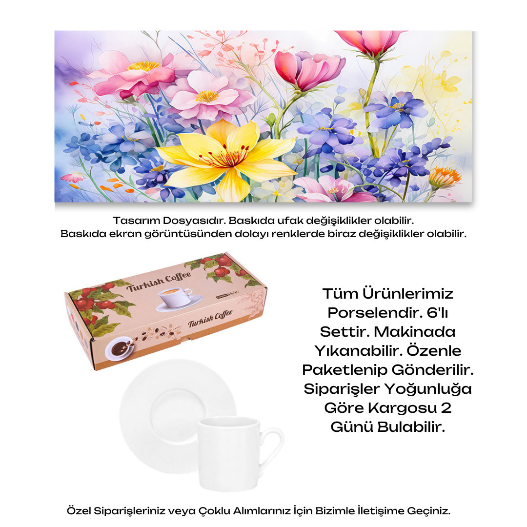 KDKF000000033 - Porselen Kahve Takımı