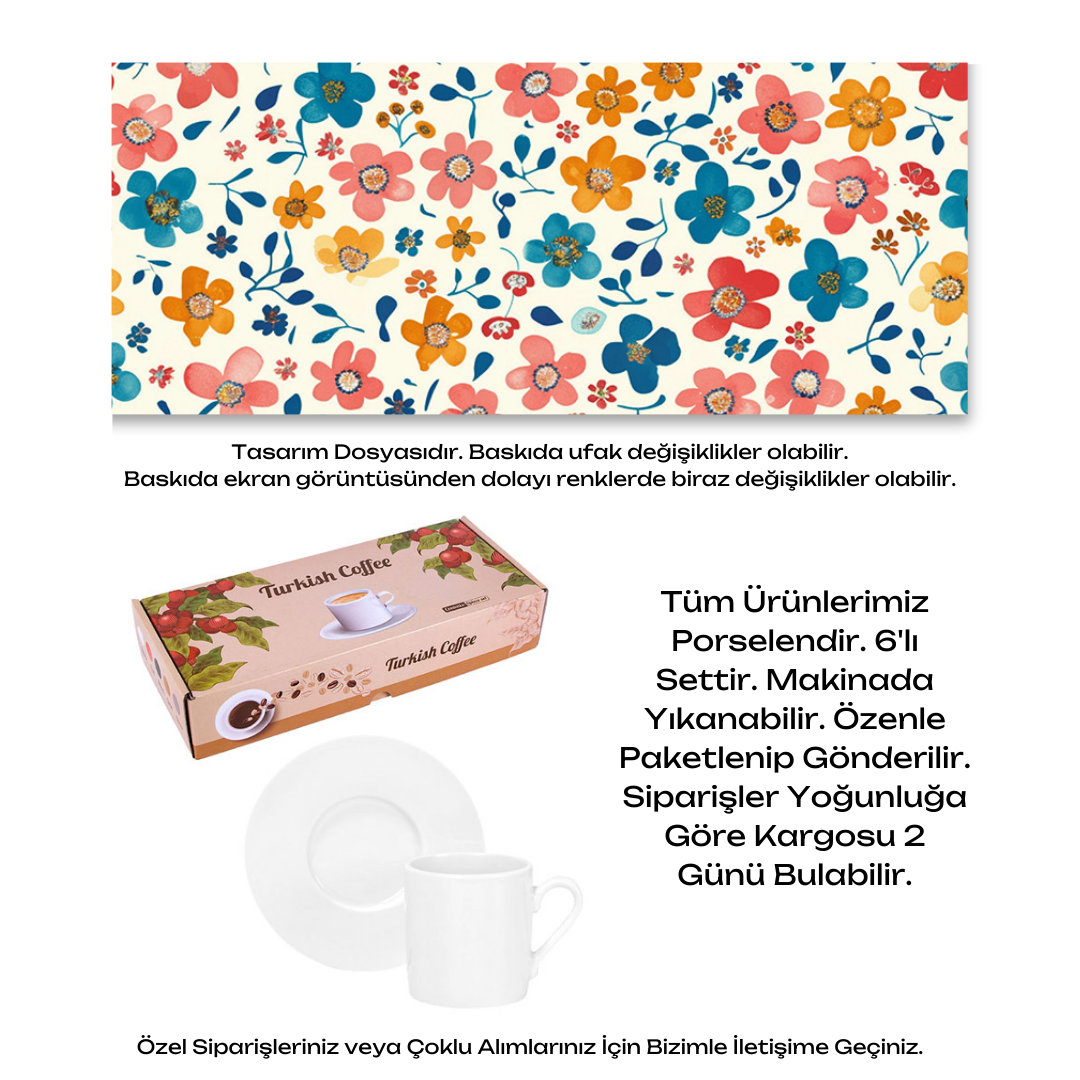 KDKF000000035 - Porselen Kahve Takımı