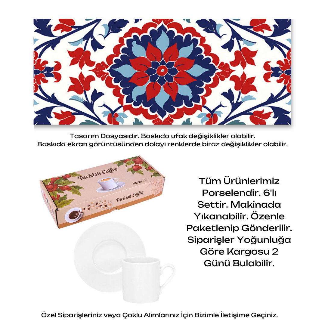 KDKF000000044 - Porselen Kahve Takımı