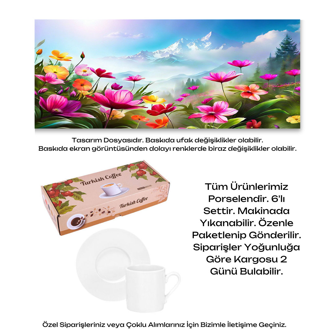 KDKF000000065 - Porselen Kahve Takımı