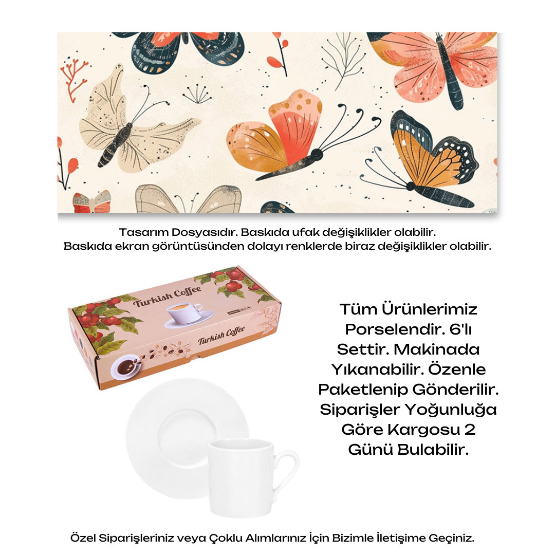 KDKF000000074 - Porselen Kahve Takımı