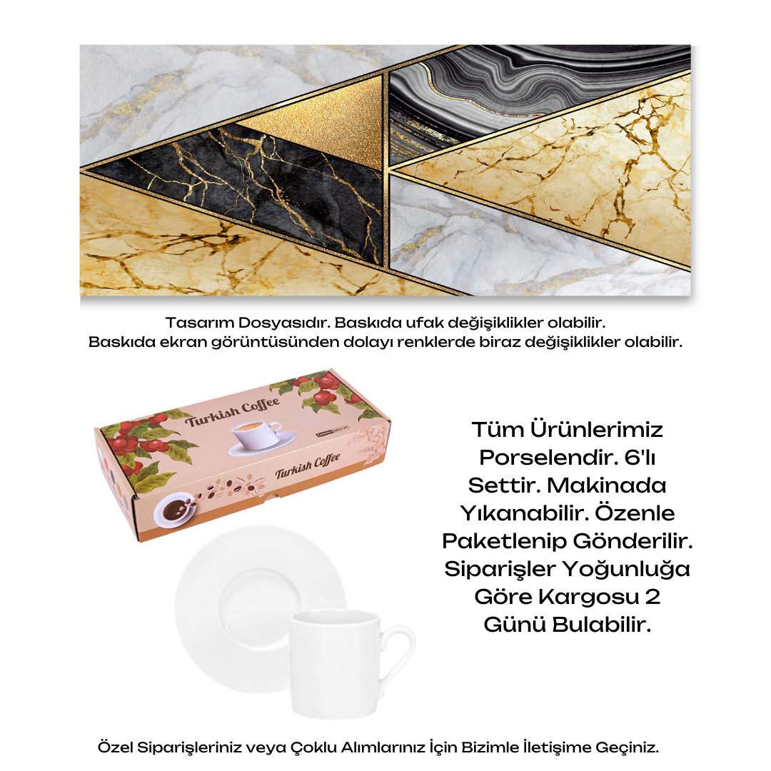 KDKF000000082 - Porselen Kahve Takımı