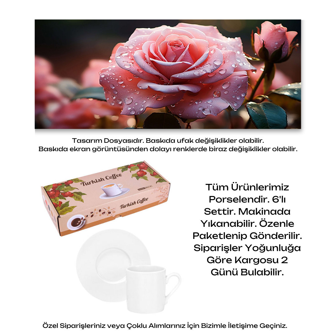 KDKF000000195 - Porselen Kahve Takımı