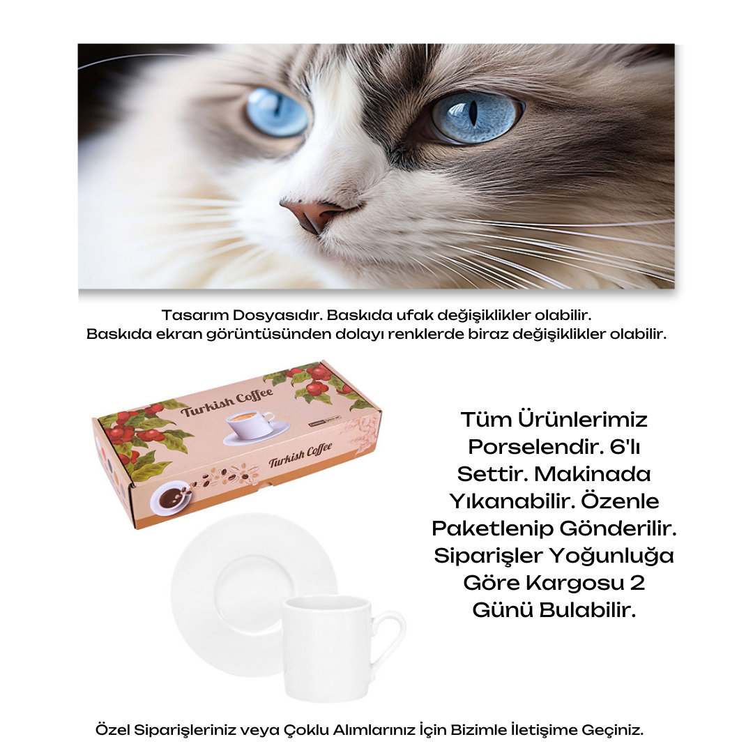 KDKF000000279 - Porselen Kahve Takımı