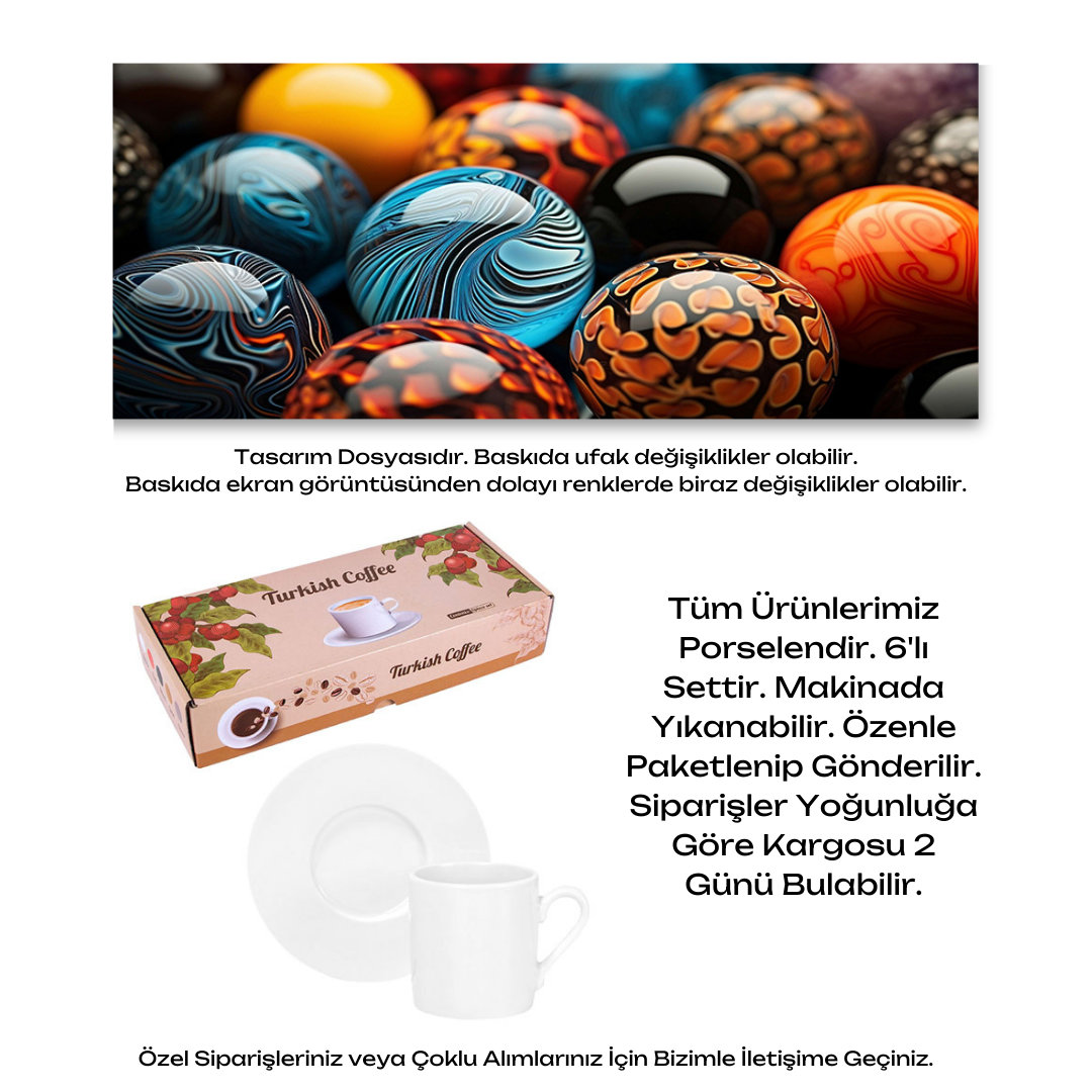 KDKF000000280 - Porselen Kahve Takımı