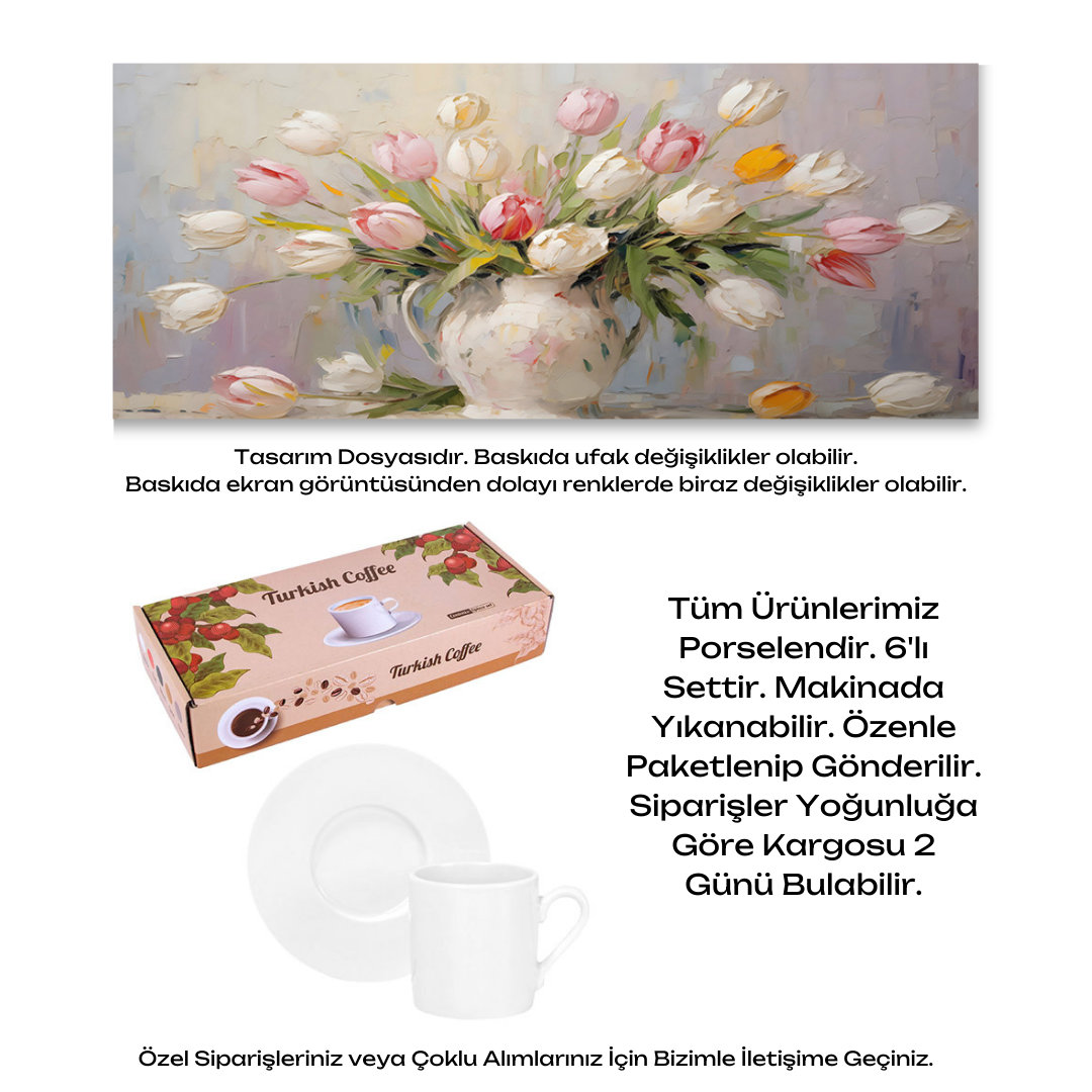 KDKF000000283 - Porselen Kahve Takımı