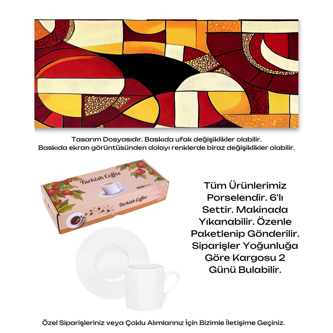 KDKF000000287 - Porselen Kahve Takımı