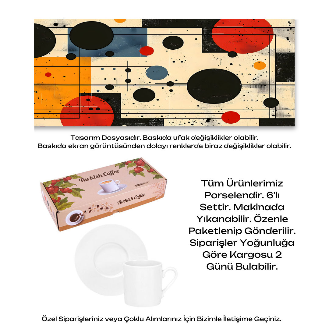 KDKF000000302 - Porselen Kahve Takımı