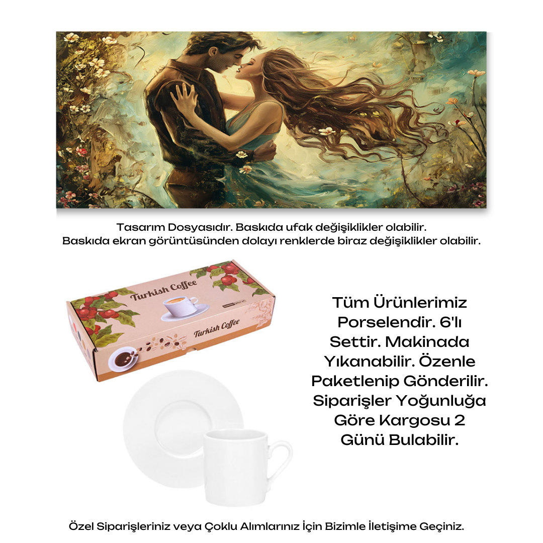 KDKF000000383 - Porselen Kahve Takımı