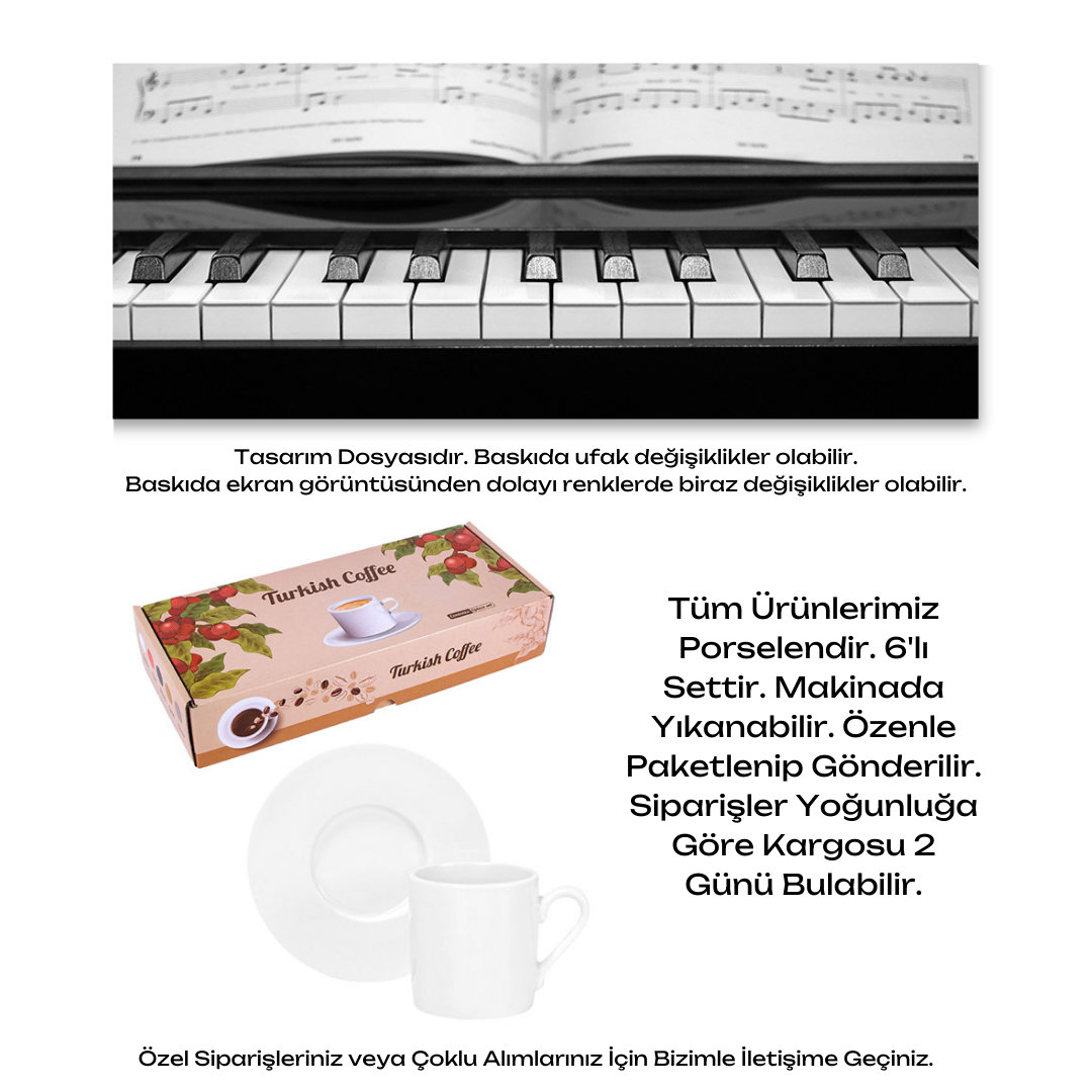 KDKF000000483 - Porselen Kahve Takımı