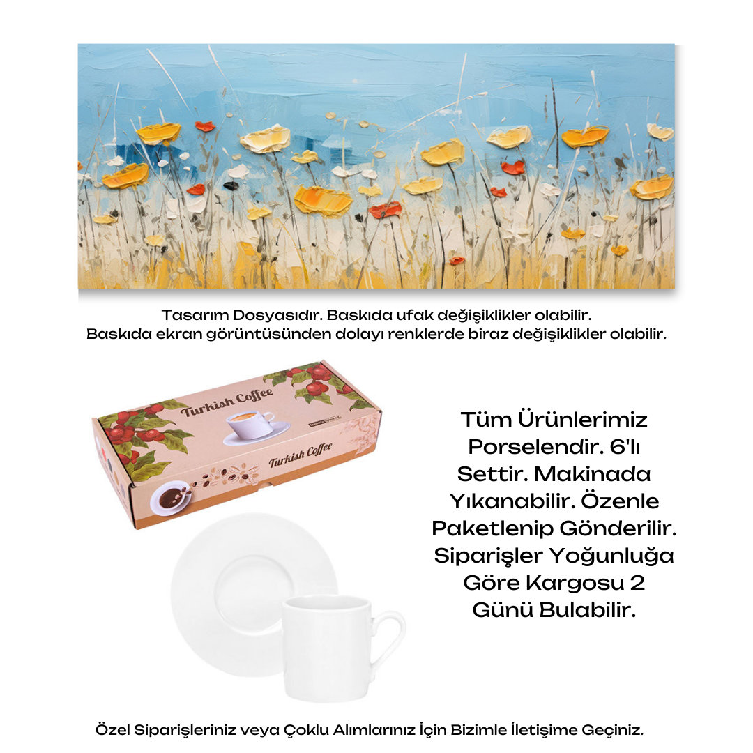 KDKF000000554 - Porselen Kahve Takımı