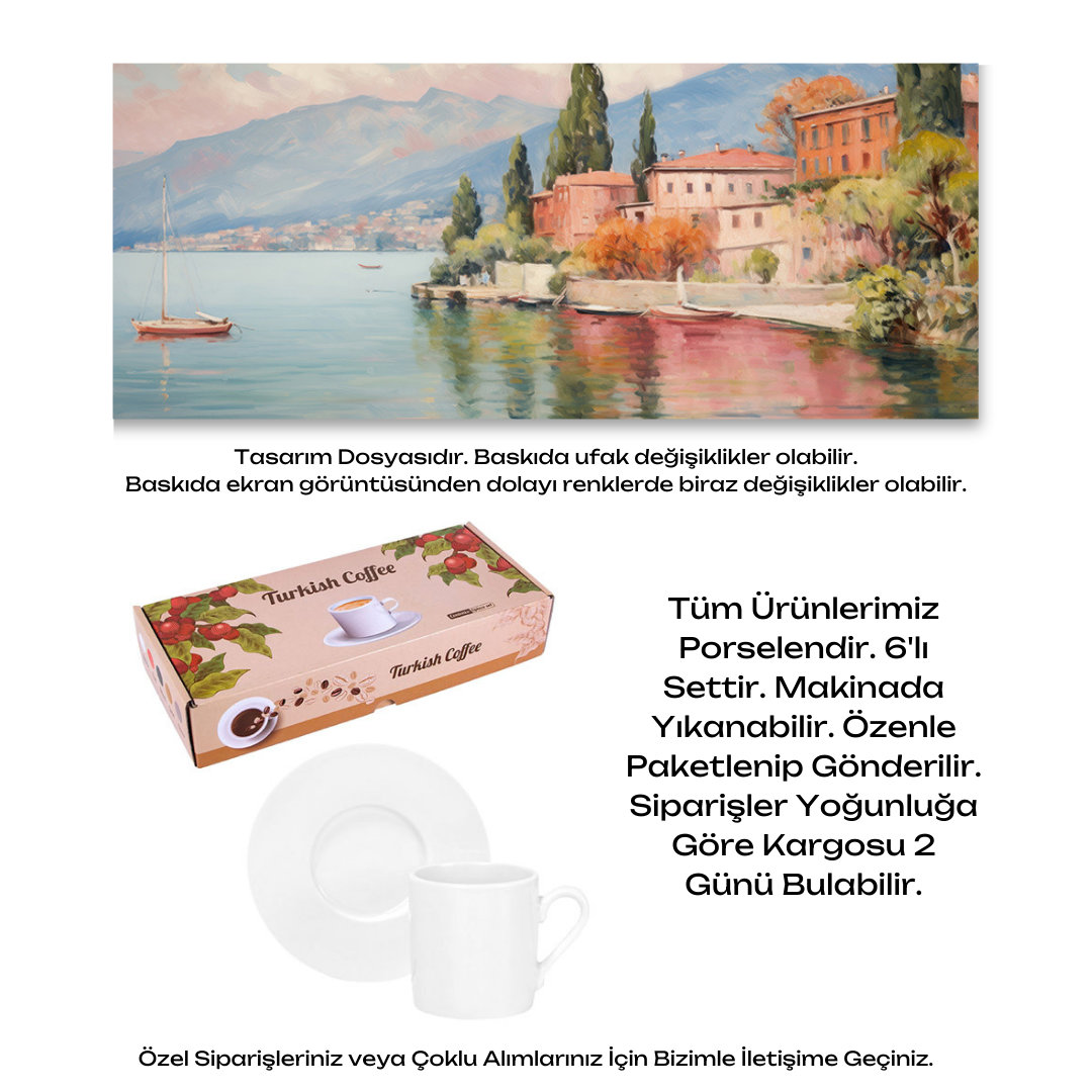 KDKF000000585 - Porselen Kahve Takımı