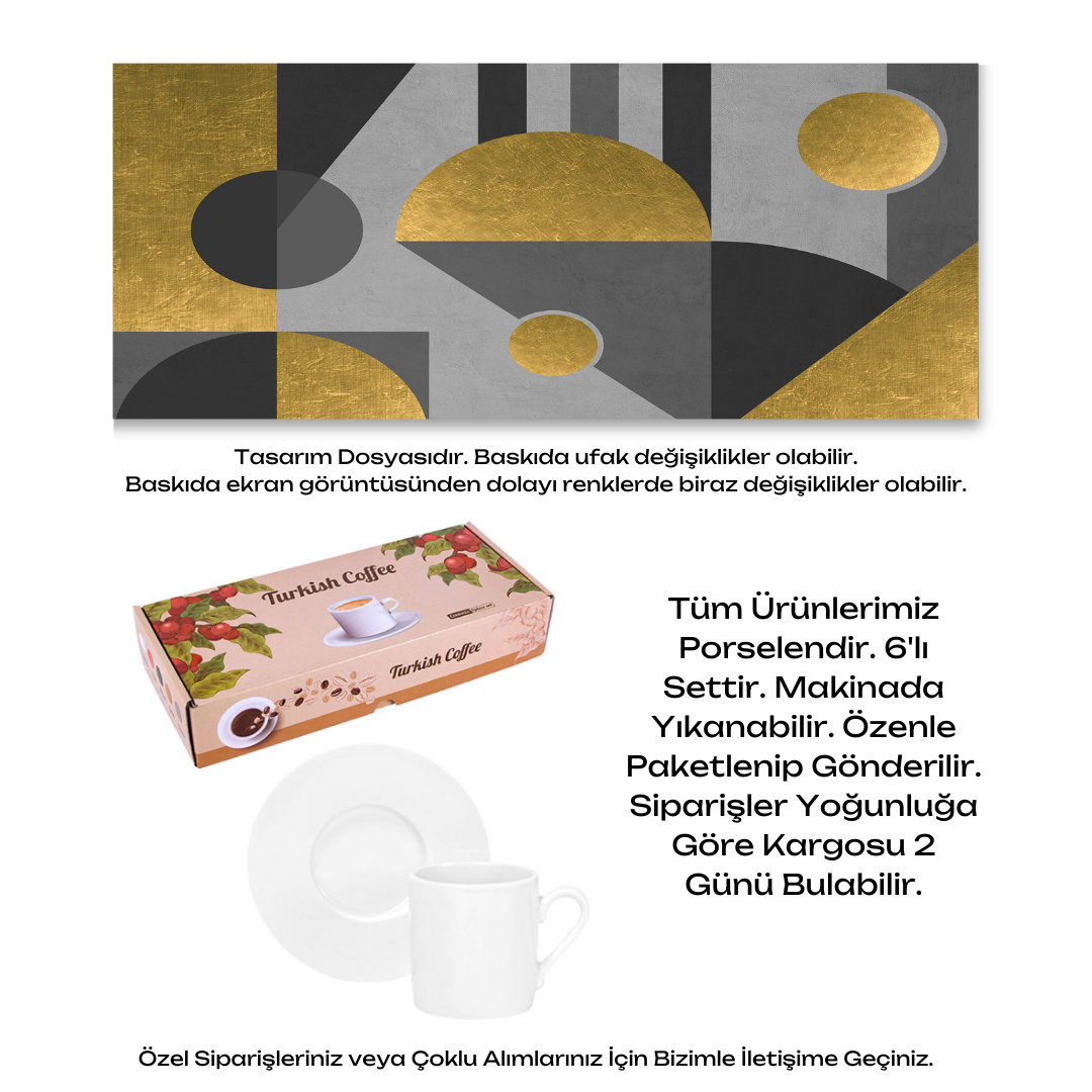 KDKF000000867 - Porselen Kahve Takımı
