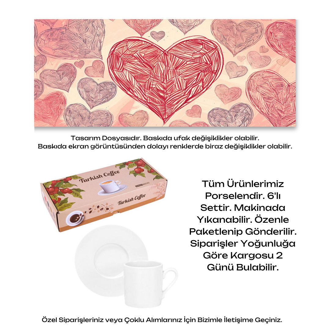 KDKF000001116 - Porselen Kahve Takımı
