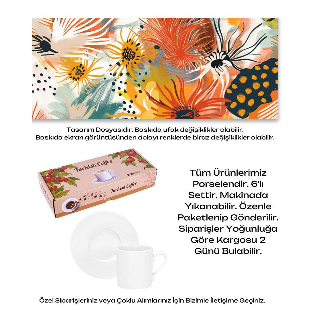 KDKF000001208 - Porselen Kahve Takımı