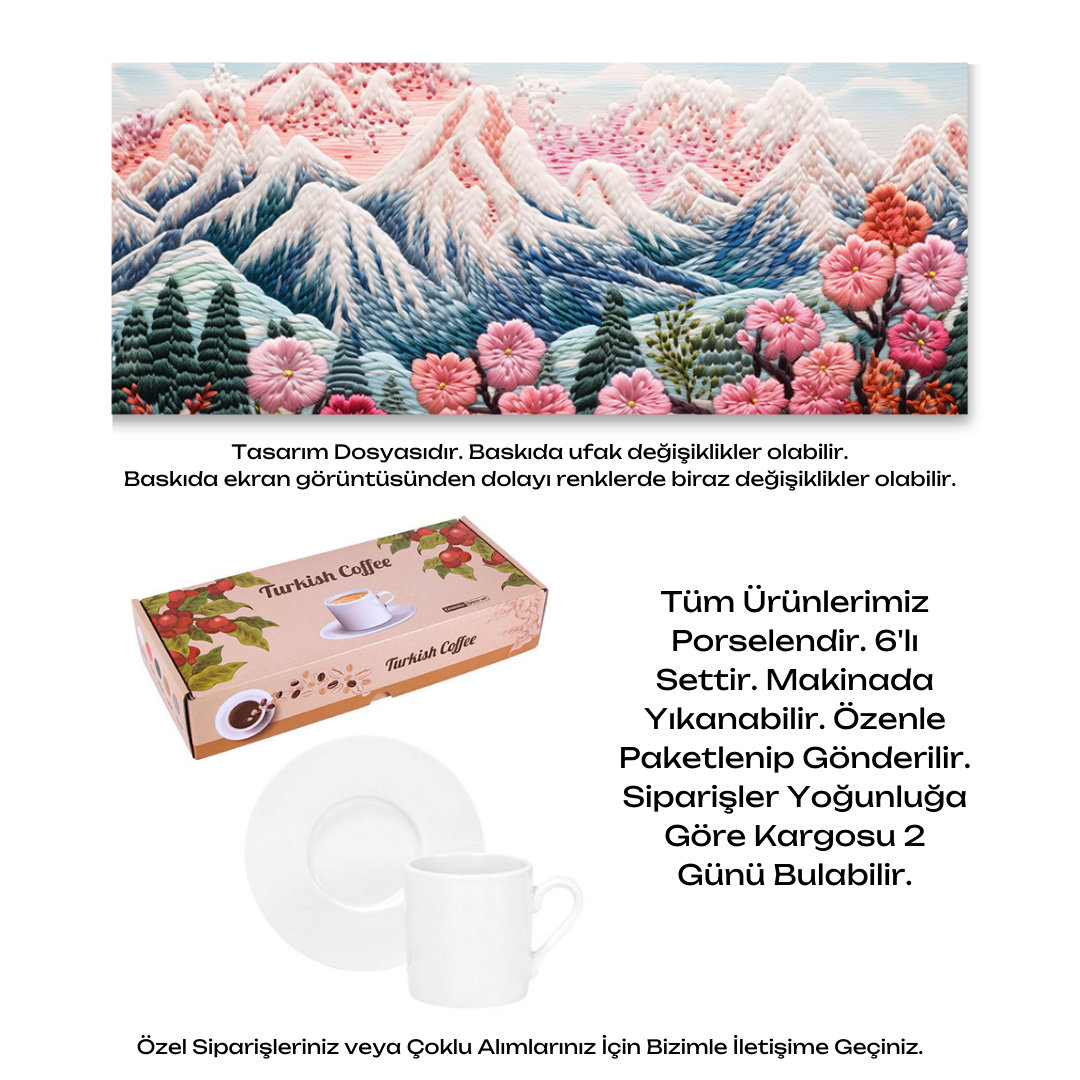 KDKF000001313 - Porselen Kahve Takımı