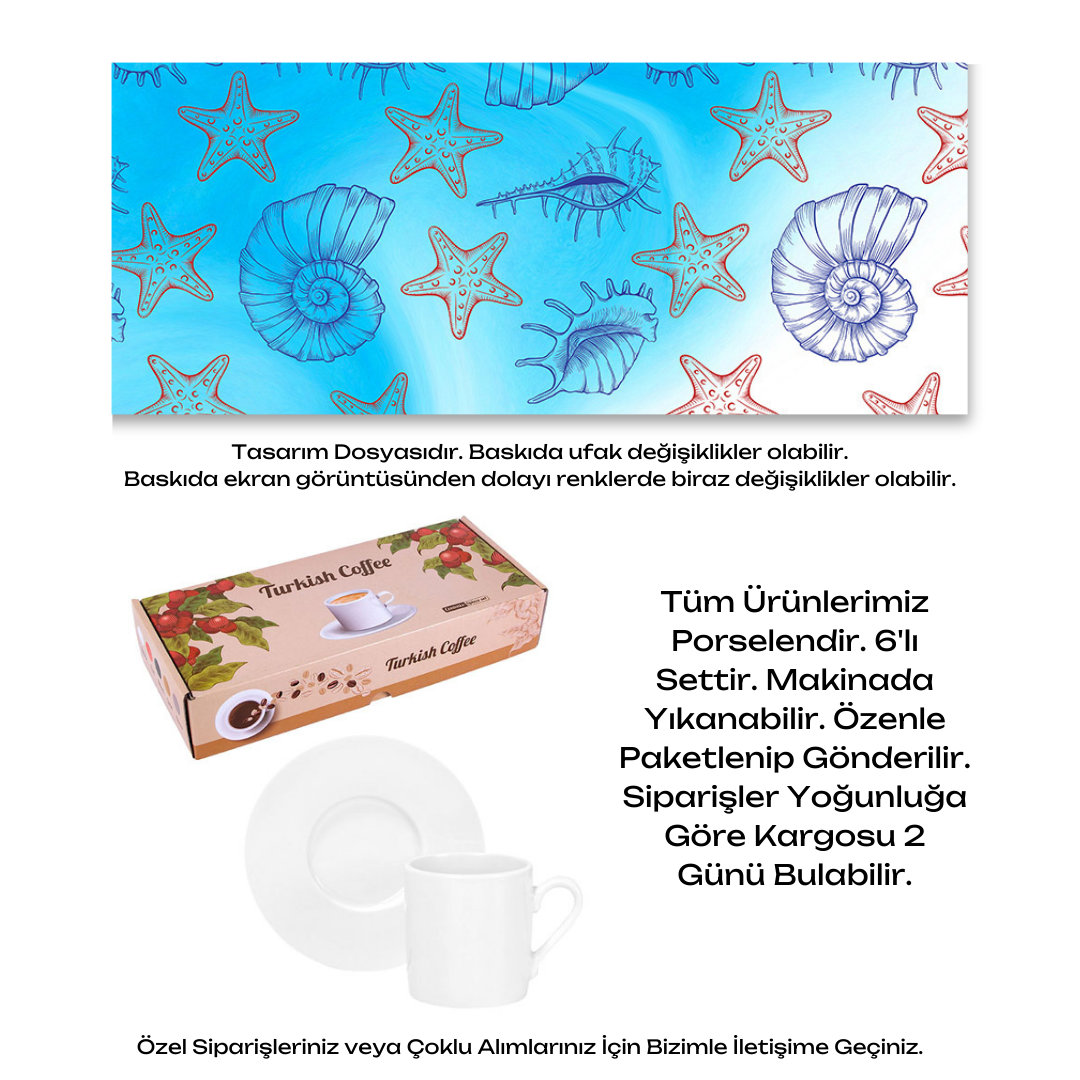 KDKF000001333 - Porselen Kahve Takımı
