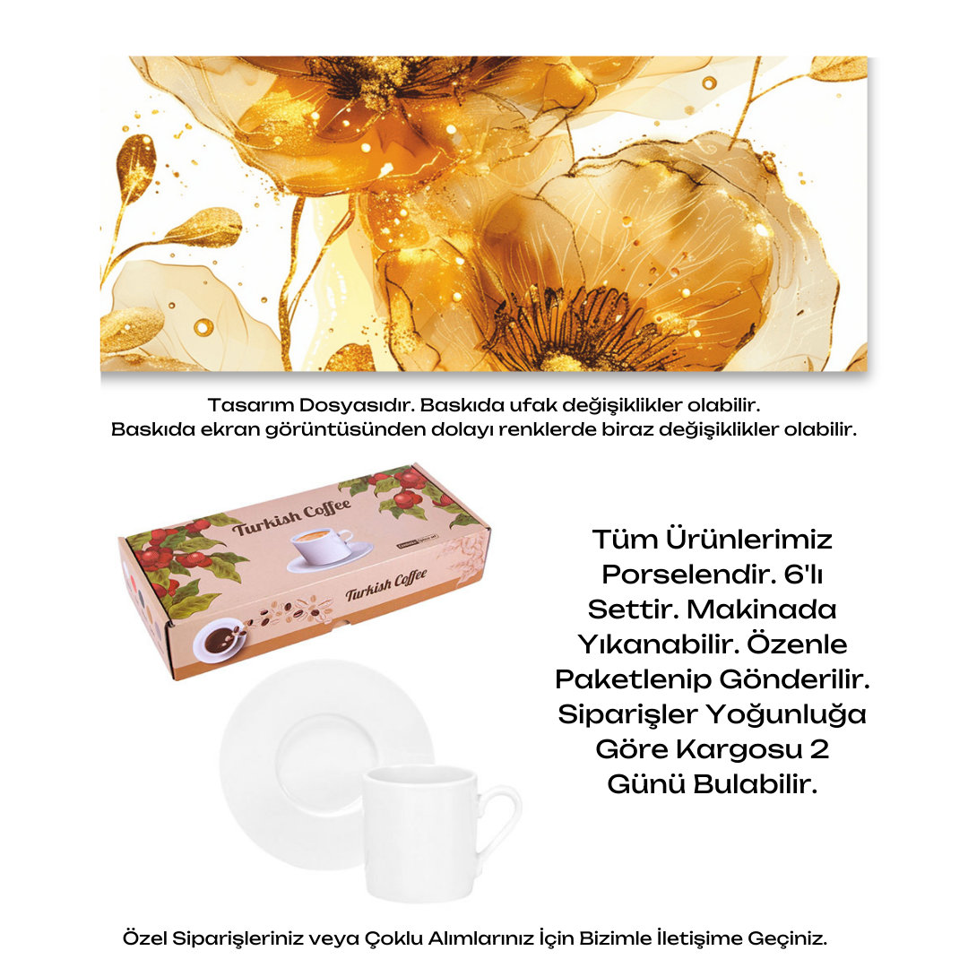 KDKF000001497 - Porselen Kahve Takımı