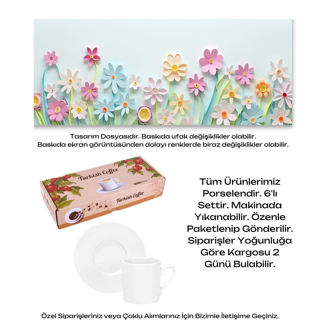 KDKF000001508 - Porselen Kahve Takımı