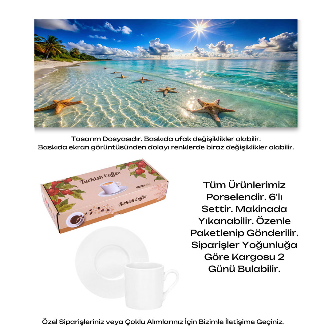 KDKF000001675 - Porselen Kahve Takımı