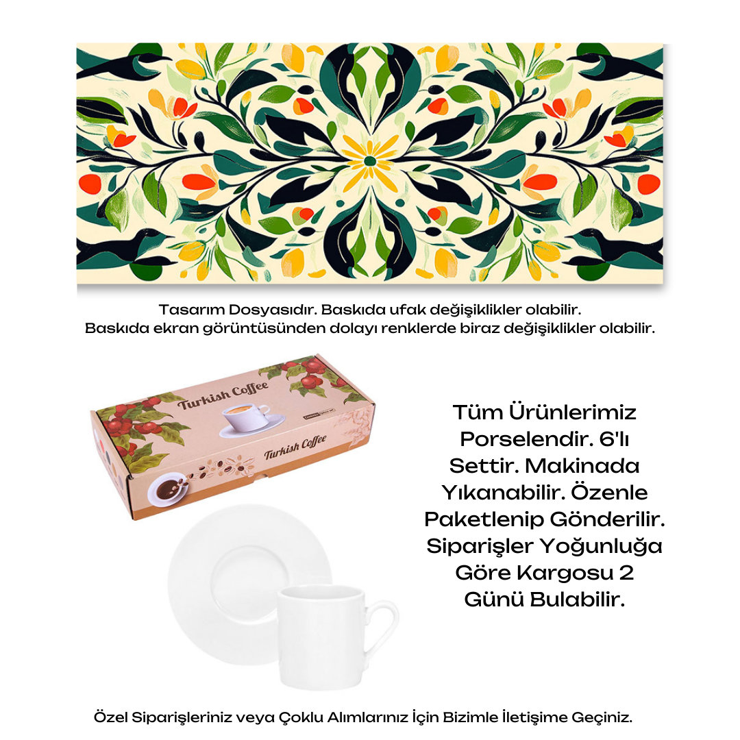 KDKF000001698 - Porselen Kahve Takımı
