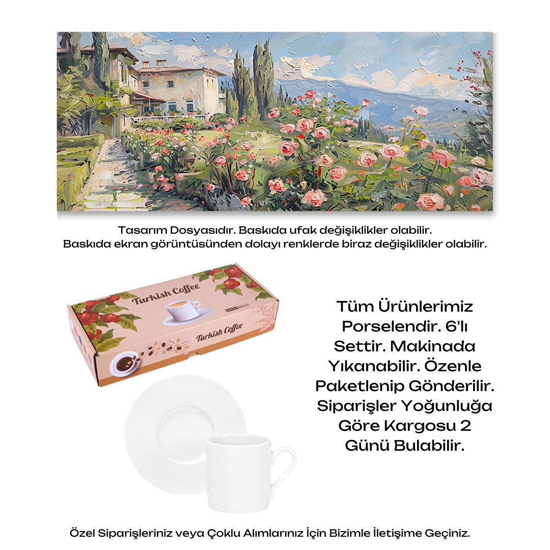 KDKF000001701 - Porselen Kahve Takımı