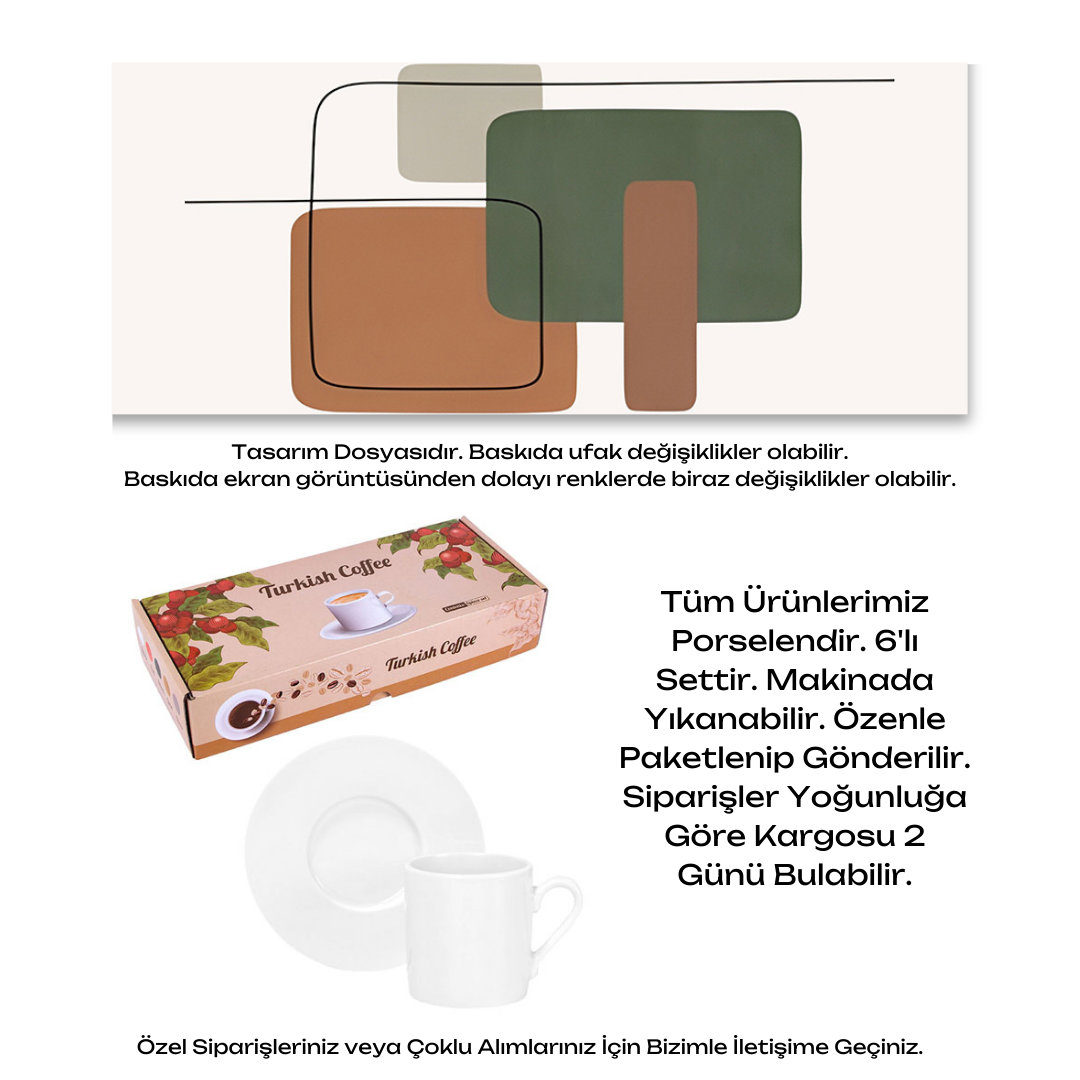 KDKF000001705 - Porselen Kahve Takımı