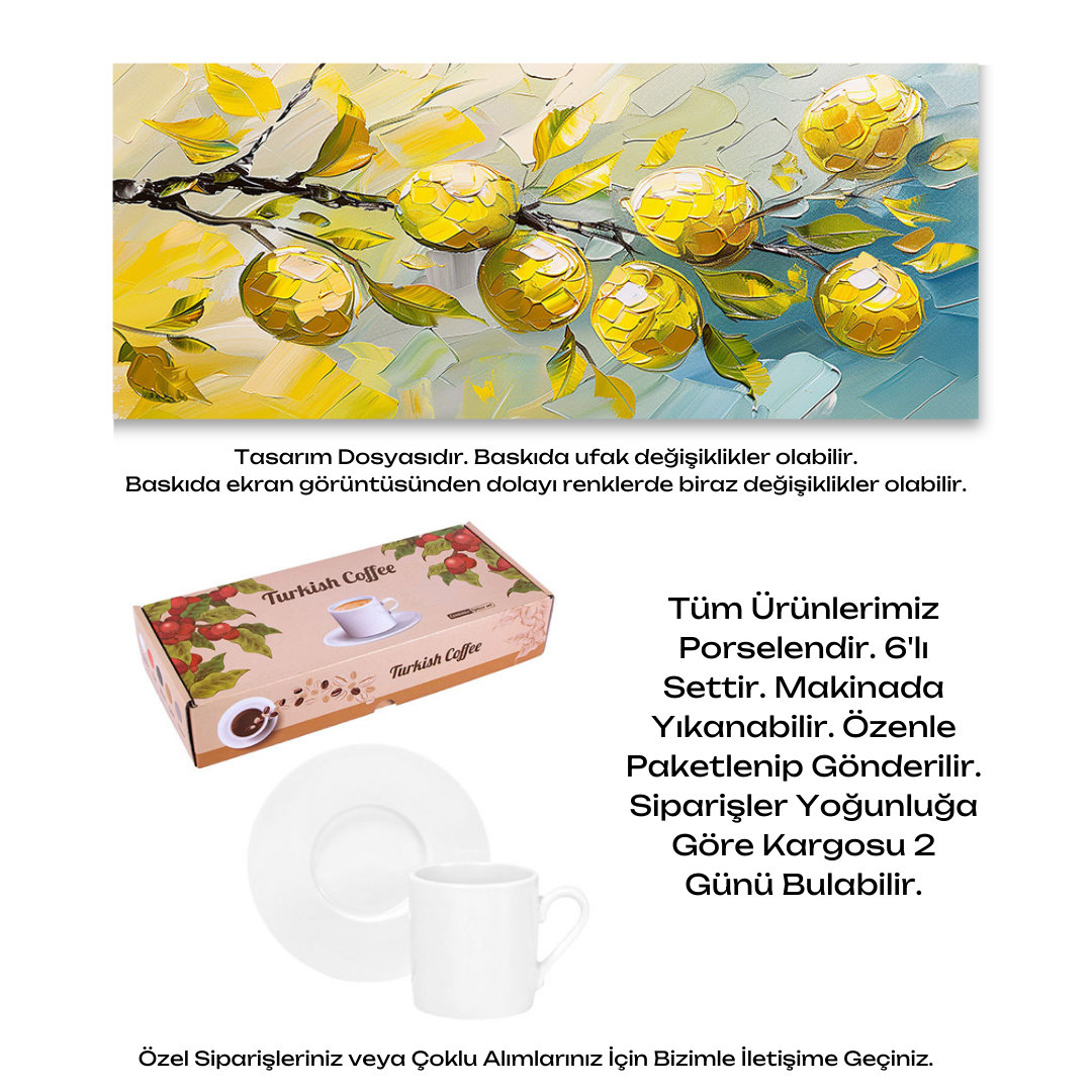 KDKF000001722 - Porselen Kahve Takımı