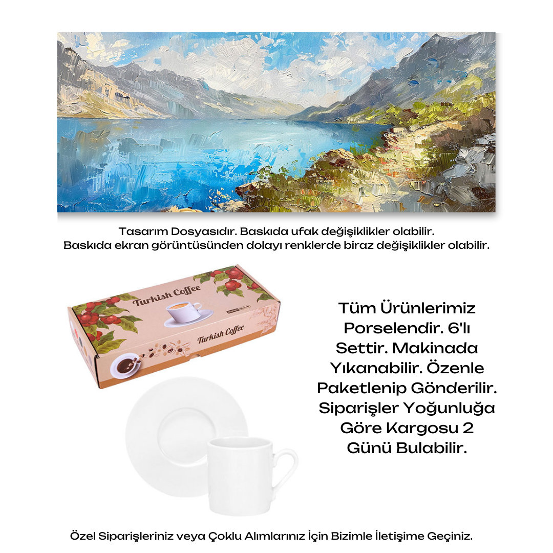 KDKF000001901 - Porselen Kahve Takımı