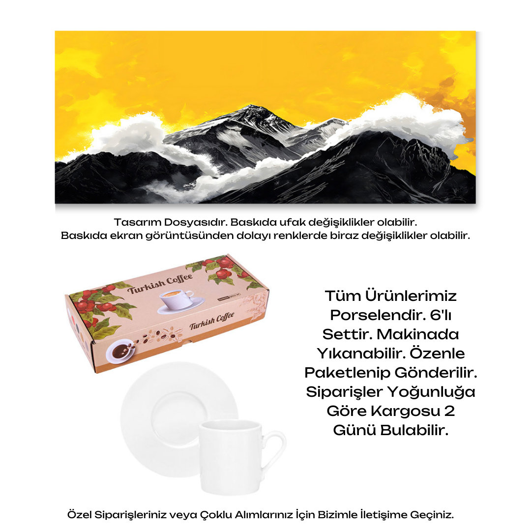 KDKF000001964 - Porselen Kahve Takımı
