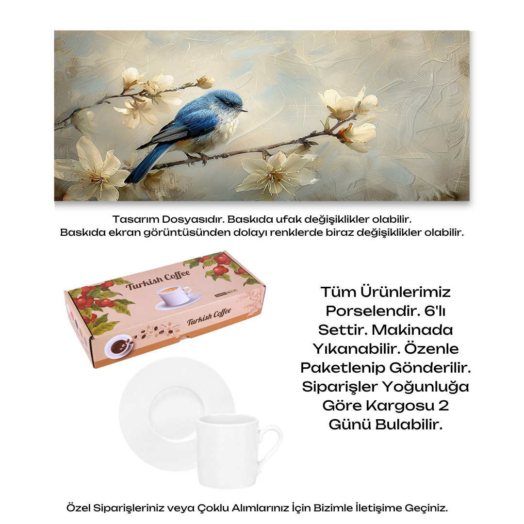 KDKF000001966 - Porselen Kahve Takımı