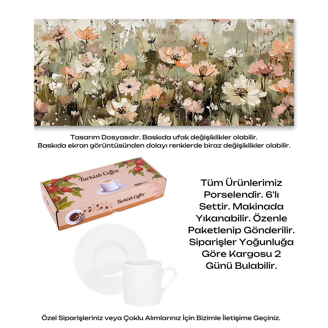 KDKF000001967 - Porselen Kahve Takımı