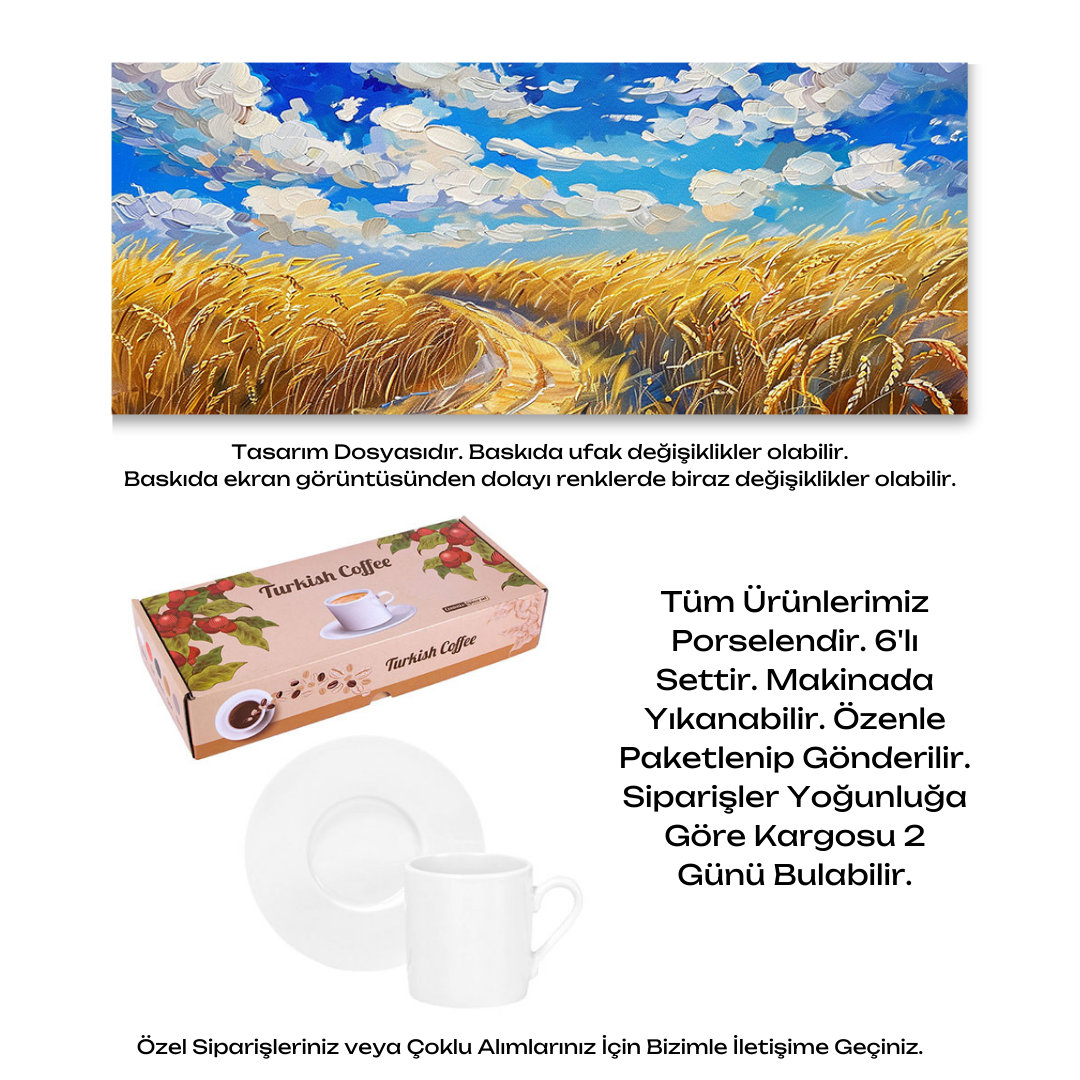 KDKF000001982 - Porselen Kahve Takımı