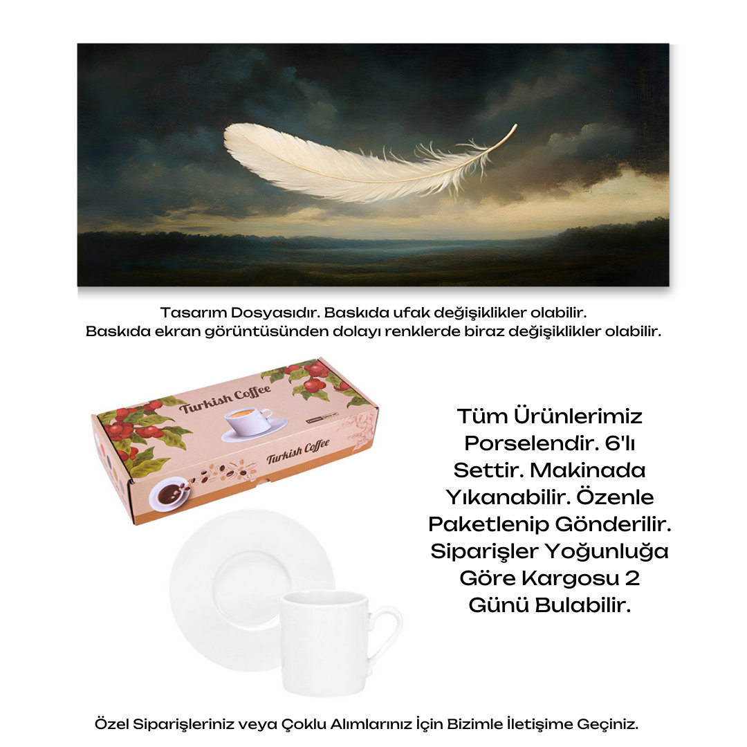 KDKF000001983 - Porselen Kahve Takımı