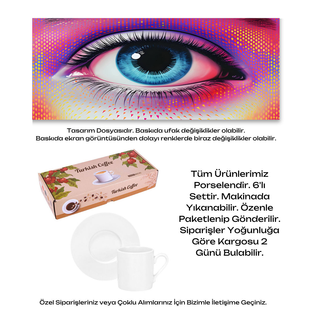 KDKF000001992 - Porselen Kahve Takımı