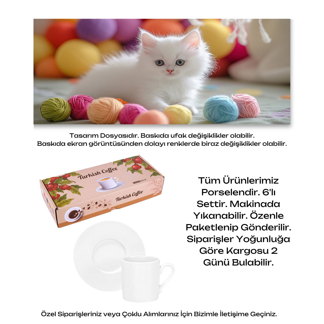 KDKF000002011 - Porselen Kahve Takımı