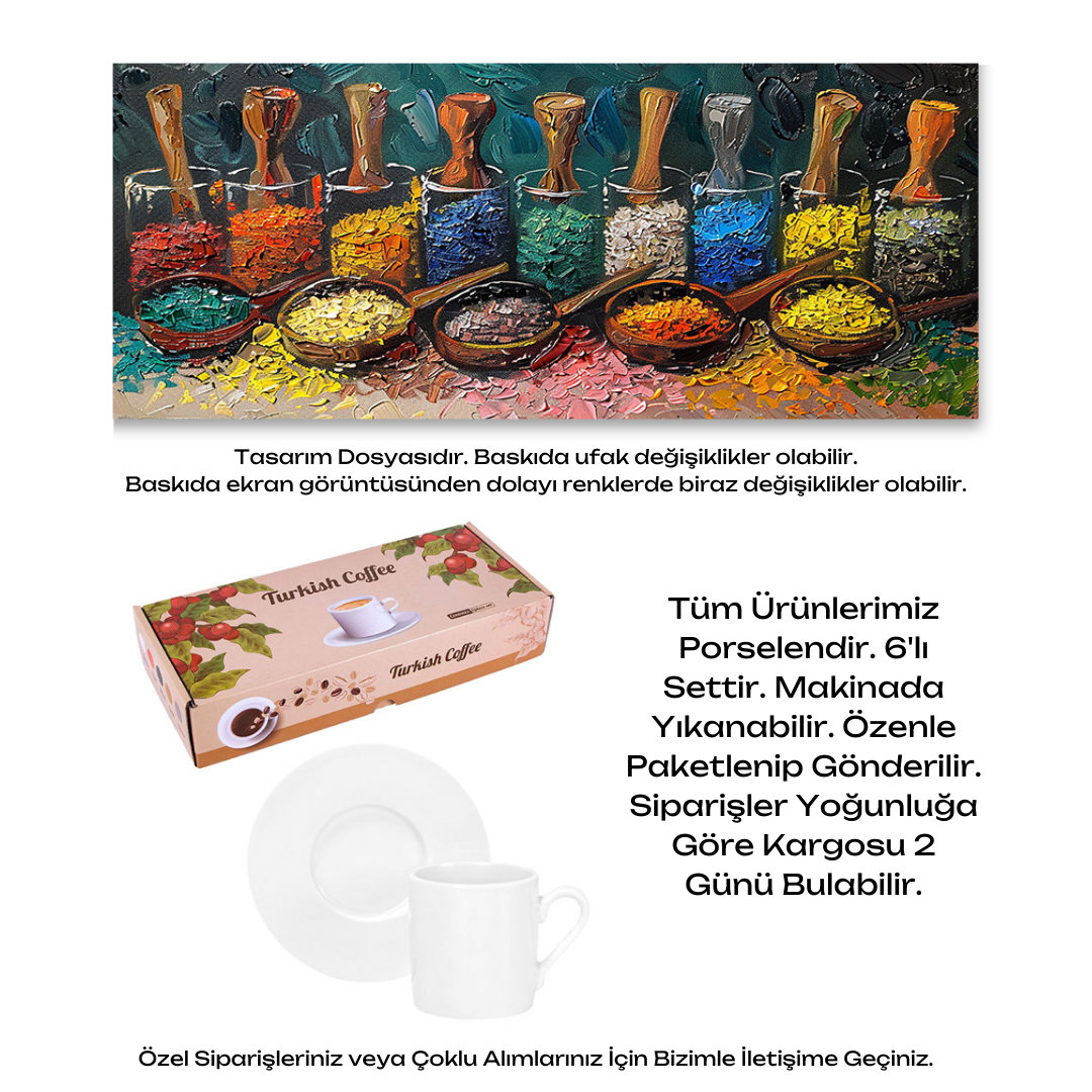 KDKF000002014 - Porselen Kahve Takımı