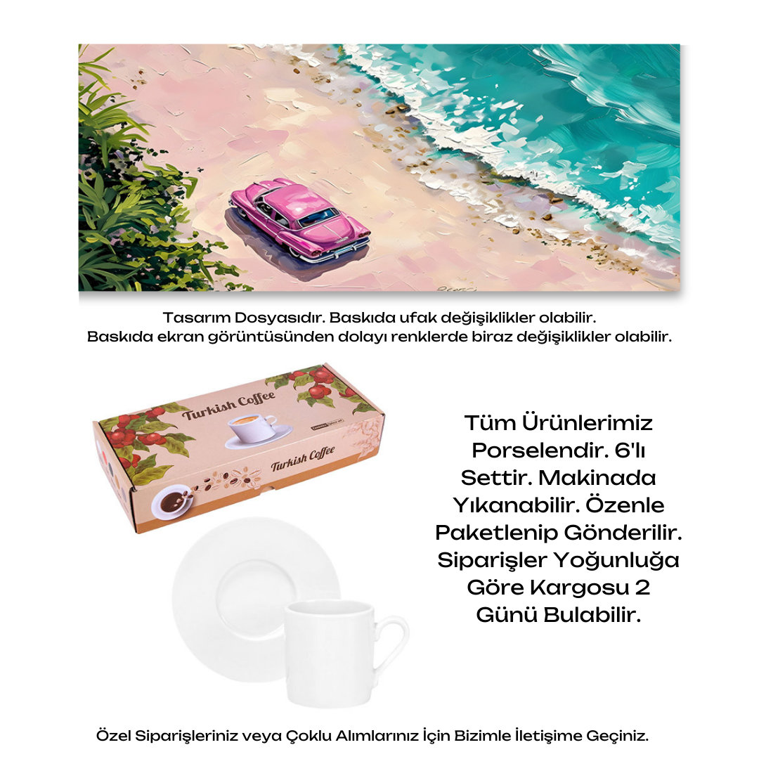KDKF000002021 - Porselen Kahve Takımı