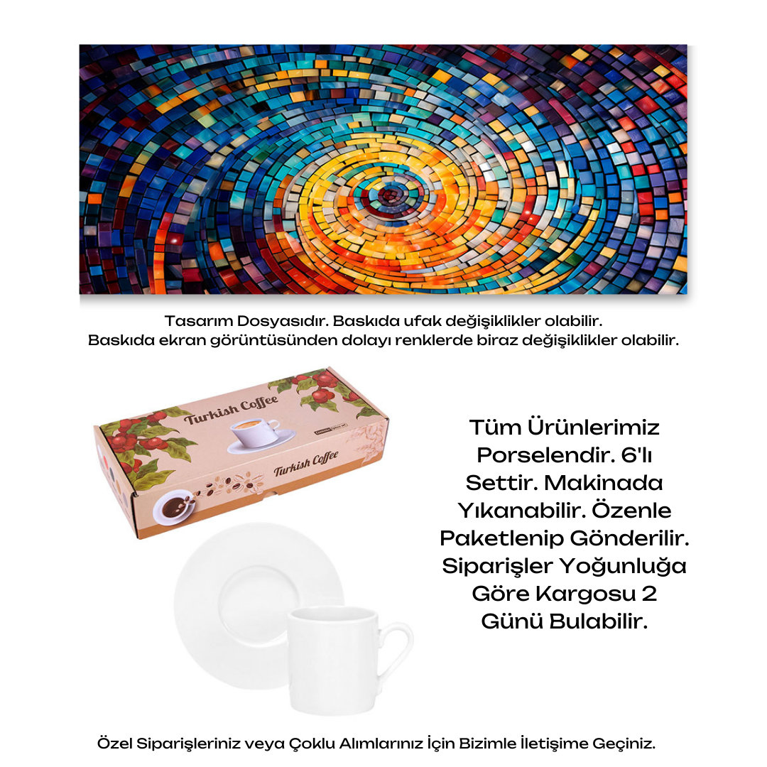 KDKF000002120 - Porselen Kahve Takımı
