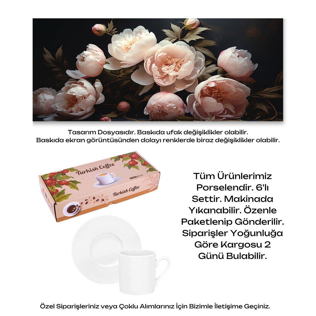 KDKF000002122 - Porselen Kahve Takımı
