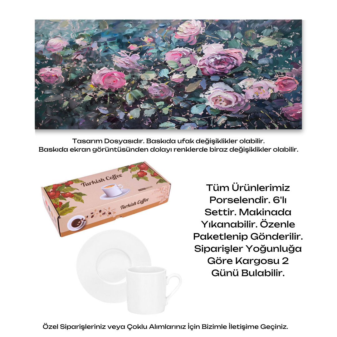 KDKF000002174 - Porselen Kahve Takımı
