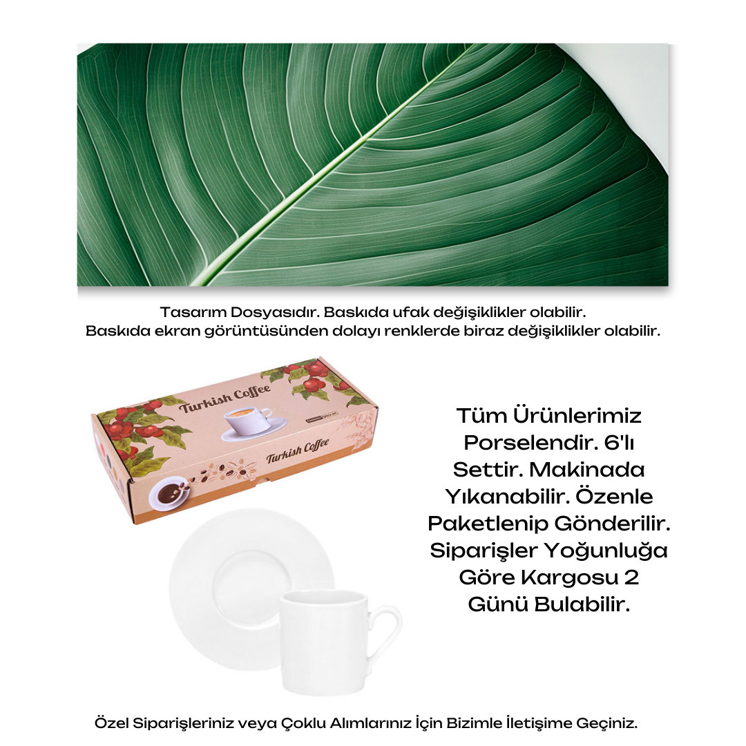 KDKF000002181 - Porselen Kahve Takımı