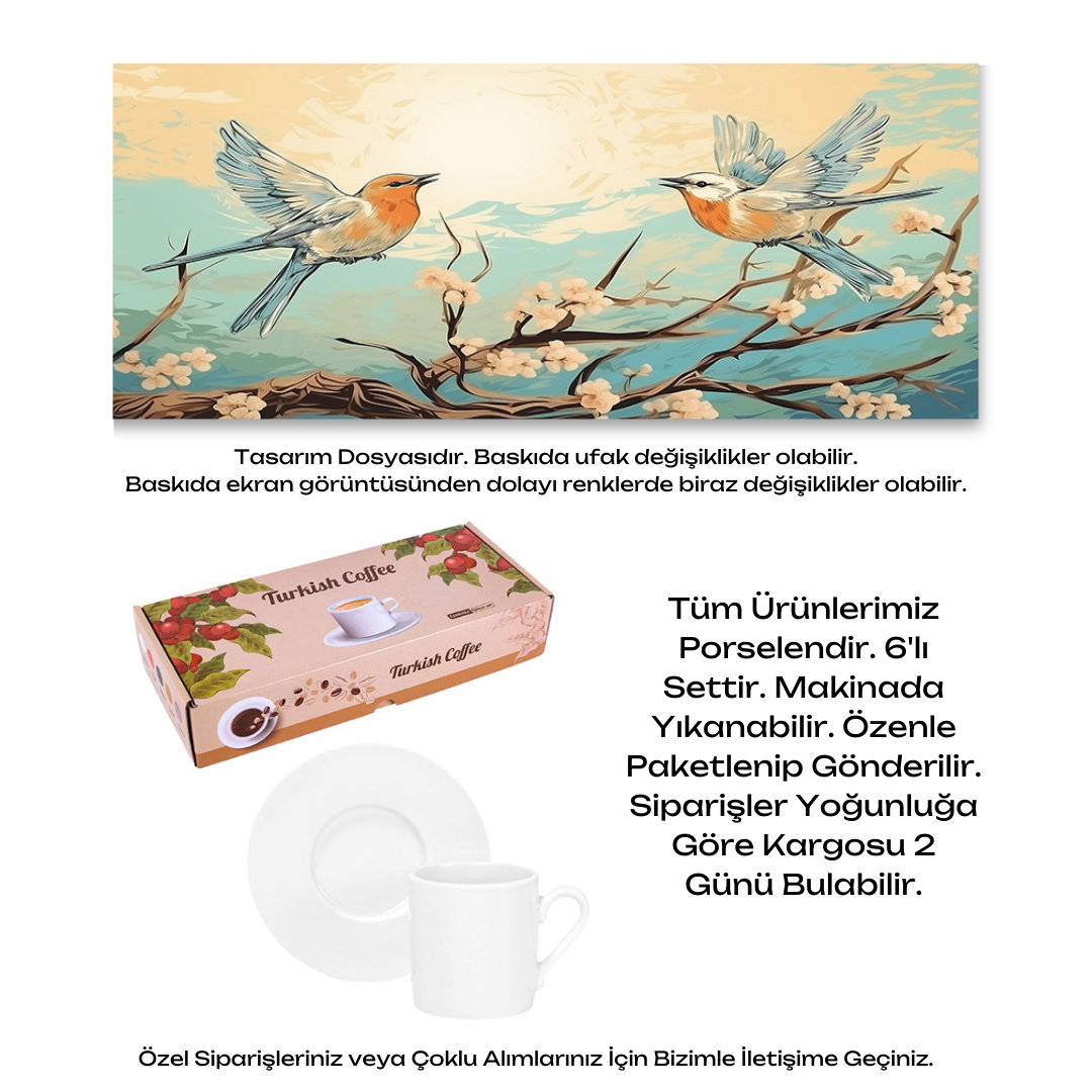 KDKF000002198 - Porselen Kahve Takımı