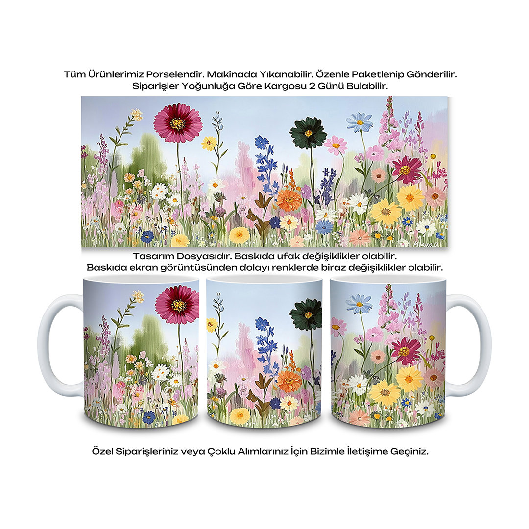 KDKP000000001 - Baskılı Porselen Kupa