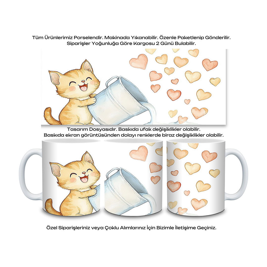 KDKP000000002 - Baskılı Porselen Kupa