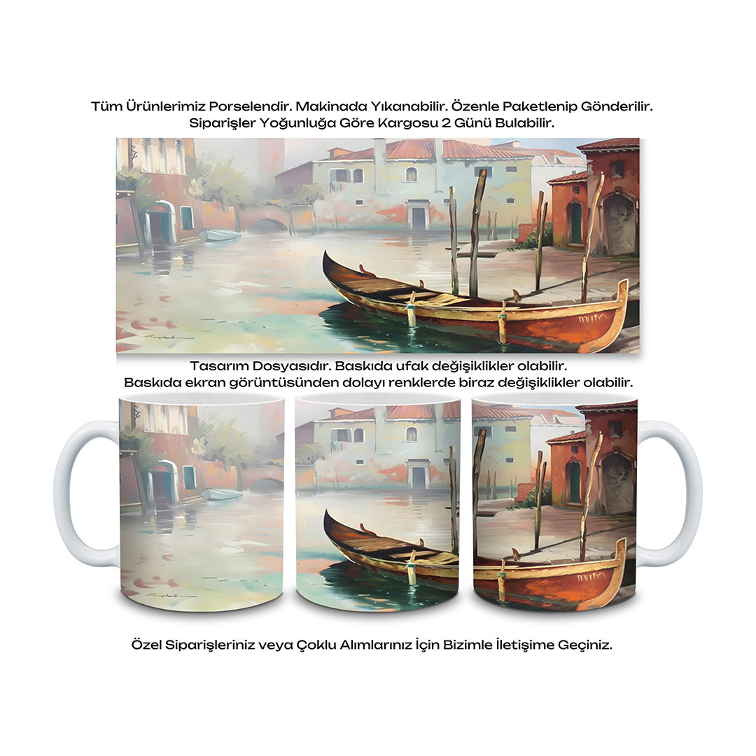 KDKP000000003 - Baskılı Porselen Kupa