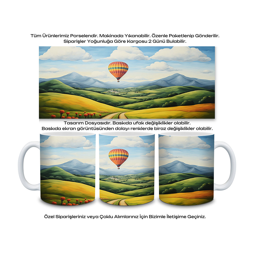 KDKP000000004 - Baskılı Porselen Kupa